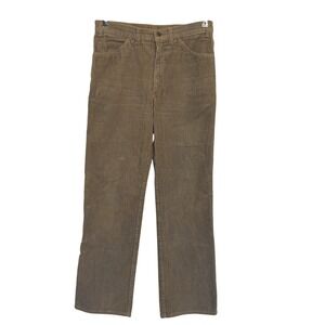 VTG Italian 80s Men's‎ Corduroy Pants Retro Gray/Orange Sz 32  Pooh Jeans System